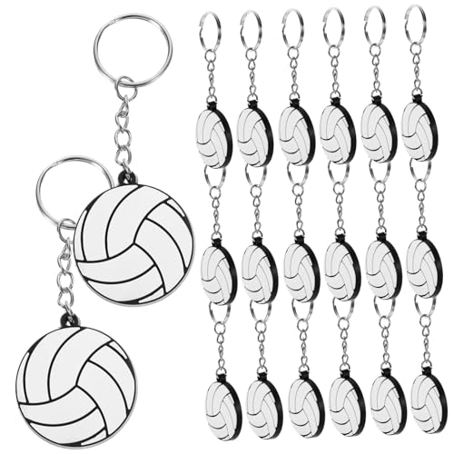 VICASKY 20Stücke Volleyball Schlüsselanhänger Kompakte Sport Schlüsselanhänger für Partygeschenke für Leicht und Langlebig VICASKY 20Stücke Volleyball Schlüsselanhänger Kompakte Sport Schlüsselanhänger für Partygeschenke für Leicht und Langlebig von VICASKY