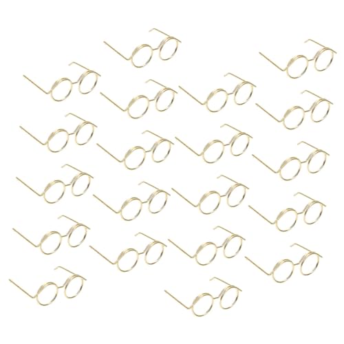 VICASKY 20st Metallbrille DIY-puppenbrille Basteln Sie Eine Brille Zum Dekorieren Umrandete Puppenbrille Minipuppenbrille Brillenrequisiten Zum Anziehen Miniatur-puppenbrille Golden VICASKY 20st Metallbrille DIY-puppenbrille Basteln Sie Eine Brille Zum Dekorieren Umrandete Puppenbrille Minipuppenbrille Brillenrequisiten Zum Anziehen Miniatur-puppenbrille Golden von VICASKY