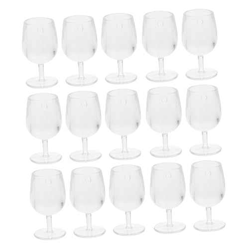 VICASKY 20 Stücke Miniatur Wein Tassen Puppenhaus Cocktail Tasse Requisiten Miniatur Wein Für Puppenhaus von VICASKY