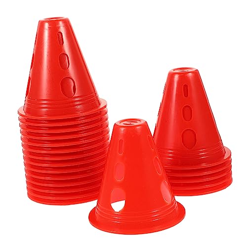 VICASKY 20st Trainingskegel Aus Kunststoff Stangen Im Freien Kleine Verkehrskegel Zapfen Agility-stöcke Minikegel Für Den Sport Bunte Outdoor-trainingskegel Rot Plastik VICASKY 20st Trainingskegel Aus Kunststoff Stangen Im Freien Kleine Verkehrskegel Zapfen Agility-stöcke Minikegel Für Den Sport Bunte Outdoor-trainingskegel Rot Plastik von VICASKY