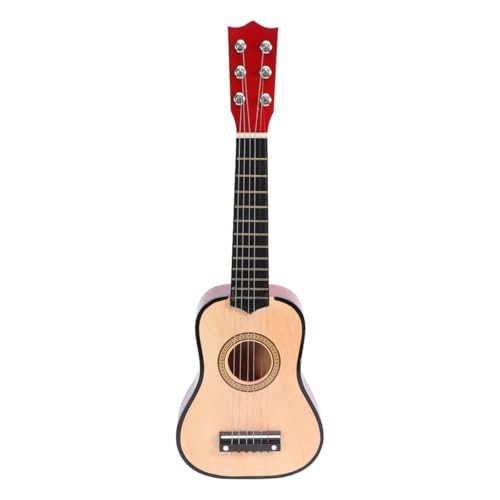 VICASKY 21-Zoll-akustikgitarre, Mini-Gitarre, Anfänger-kinderinstrument, Beige, Kleinkindspielzeug zum Musiklernen für Kinder (beige) von VICASKY