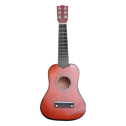 VICASKY 21-Zoll-akustikgitarre, Mini-Gitarre, Anfänger-kinderinstrument, Kaffee-kleinkindspielzeug für Kinder, Musiklernen (Kaffee) von VICASKY