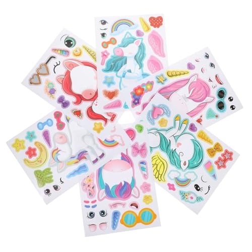 VICASKY Aufkleber-Set 24 Bögen Cartoon-Aufkleber Zum Selbermachen Von Figuren Mitbewohner-Aufkleber Puzzle-Aufkleber Für Kleinkinder VICASKY Aufkleber-Set 24 Bögen Cartoon-Aufkleber Zum Selbermachen Von Figuren Mitbewohner-Aufkleber Puzzle-Aufkleber Für Kleinkinder von VICASKY