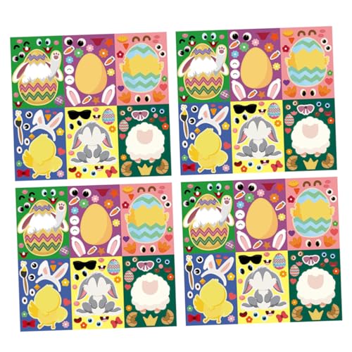 VICASKY 24 Blatt Osteraufkleber Ostern Ostergeschenk für Ostern Dekoration Easter Presents Aufkleber Osterdeko Ostergeschenke für Papier von VICASKY