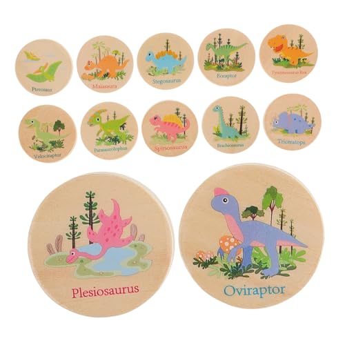 VICASKY 24 Stück Dinosaurier-Gedächtnisschach Dinosaurier-Brettspiel Passende Dinosaurier-Spielzeuge Passende Dinosaurierspielzeuge Dinosaurier-Eier Spiele Lernen Holz VICASKY 24 Stück Dinosaurier-Gedächtnisschach Dinosaurier-Brettspiel Passende Dinosaurier-Spielzeuge Passende Dinosaurierspielzeuge Dinosaurier-Eier Spiele Lernen Holz von VICASKY