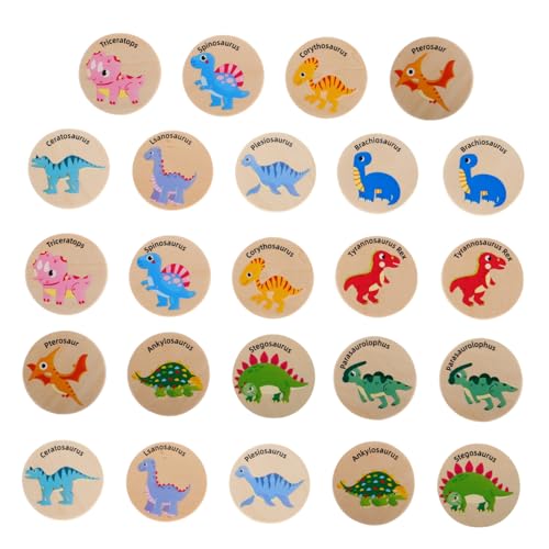 VICASKY 24 Stück Dinosaurier-Spiele Dinosaurier- Für Kleinkinder Dinosaurier-Matching-Spiel Kleinkindspiele Kindergarten Lernspiele Memory-Matching-Spiel Holz VICASKY 24 Stück Dinosaurier-Spiele Dinosaurier- Für Kleinkinder Dinosaurier-Matching-Spiel Kleinkindspiele Kindergarten Lernspiele Memory-Matching-Spiel Holz von VICASKY