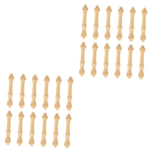 VICASKY 24stücke Miniaturmöbel Hochwertige Holzgeländer Für Puppenhäuser Miniatur-deko Langlebig Und Stabil Zubehör Für Kreative Projekte Und Kinderspielzeug VICASKY 24stücke Miniaturmöbel Hochwertige Holzgeländer Für Puppenhäuser Miniatur-deko Langlebig Und Stabil Zubehör Für Kreative Projekte Und Kinderspielzeug von VICASKY