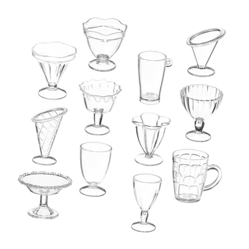 VICASKY 24 Stück Mini -eisbecher Tassen Für Mini-Tasse Creme Puppe Besteck Miniatur Winziges Tun So, DASS Sie Mini- - Plastik VICASKY 24 Stück Mini -eisbecher Tassen Für Mini-Tasse Creme Puppe Besteck Miniatur Winziges Tun So, DASS Sie Mini- - Plastik von VICASKY