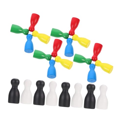 VICASKY 24 Stück Teiliges Holzspielsteine für Brettspiele Schachfiguren und Zubehör für Schach und Andere Brettspiele VICASKY 24 Stück Teiliges Holzspielsteine für Brettspiele Schachfiguren und Zubehör für Schach und Andere Brettspiele von VICASKY