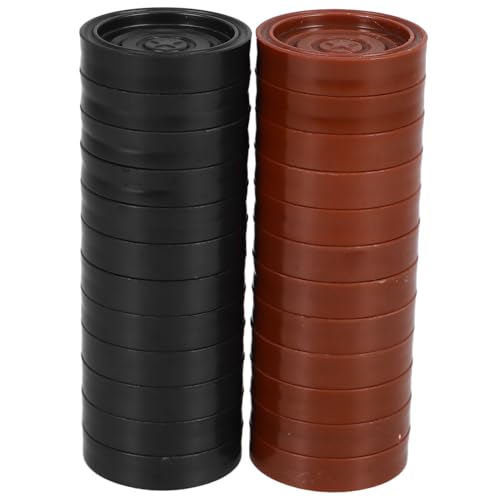 VICASKY 24 Stücke Stücke Dame Zubehör Brettspiel Zubehör Abs VICASKY 24 Stücke Stücke Dame Zubehör Brettspiel Zubehör Abs von VICASKY