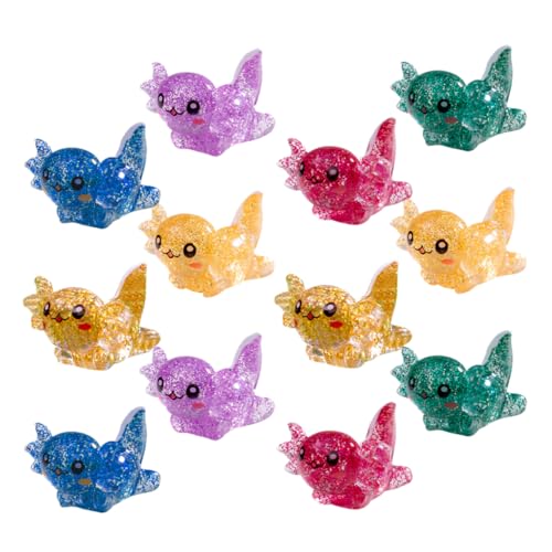 VICASKY 24-Teiliges Set Mini-Salamander-Statue Figuren für puppenhaus Garten Dekoration Figuren Aquarien Dekoration Mini Axolotl Deko DIY Garten-Axolotl-Zubehör Axolotl-Minifiguren Harz VICASKY 24-Teiliges Set Mini-Salamander-Statue Figuren für puppenhaus Garten Dekoration Figuren Aquarien Dekoration Mini Axolotl Deko DIY Garten-Axolotl-Zubehör Axolotl-Minifiguren Harz von VICASKY