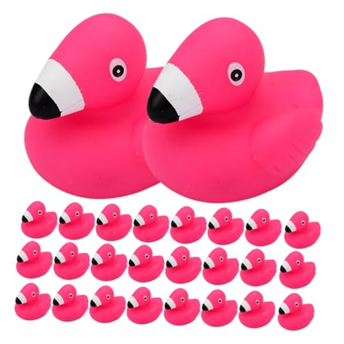 VICASKY 24St Flamingo-Spielzeug kreativität kreativekraft Toy Badespielzeug für Kinder Mini-Quietschenten Babyspielzeug Babybadewanne kleines Badespielzeug Cartoon-Badespielzeug Wasserbad von VICASKY
