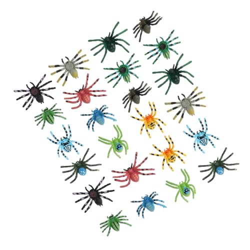 VICASKY 24St Spinnenmodell-Ornamente wildes Meerschweinchenkäfig für den Innenbereich Halloween Halloween Toys Spinnenspielzeug für simuliertes Spinnenspielzeug von VICASKY