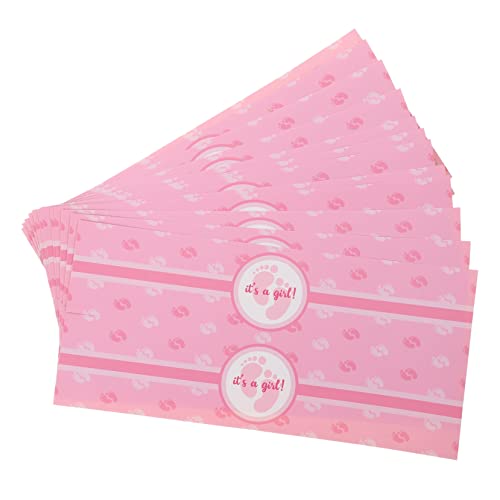 VICASKY 24st Geschlecht Offenbaren Geschlechtsidentifikationsaufkleber Für Babys Kinderparty-Aufkleber Geschlechtsaufkleber Bay Dusche Aufkleber Plastik Rosa von VICASKY