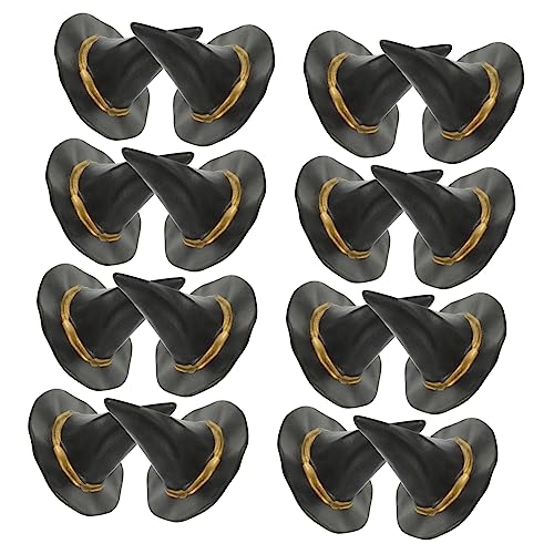 VICASKY Halloween-hüte 24er-Pack Hexenhut-Dekoration Für Puppenhäuser Miniatur-Requisiten Zum Basteln Hexenhüte Für Puppenhäuser von VICASKY