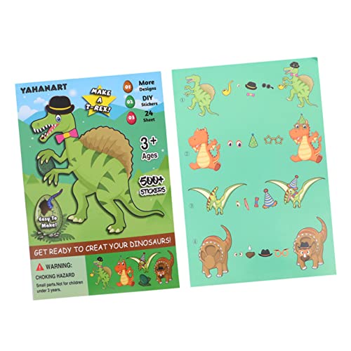 VICASKY 25 Bögen Match Sticker Aufkleber Machen Sie Ihren Eigenen Aufkleber Ostern Machen Sie Ihre Eigenen Aufkleber Bastelprojekt Aufkleber Mix and Match Aufkleber von VICASKY