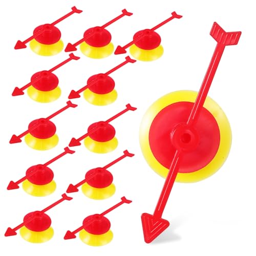 VICASKY 25 STK Drehzeiger aus Kunststoff zappeln saugnäpfe sankastenspielsachen Rotierende Pfeile Plattenspieler Spiel Plastikzeiger Spielpfeile rotieren Spielzeiger von VICASKY