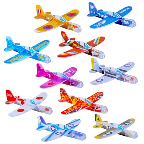 VICASKY 25 Stück Teiliges Schaumflugzeug Bunte DIY Gleitflugzeuge für Leicht zu Montieren Fördert Feinmotorik und Eltern Junge Mädchen Spiel Outdoor und für Geburtstag und Festival von VICASKY