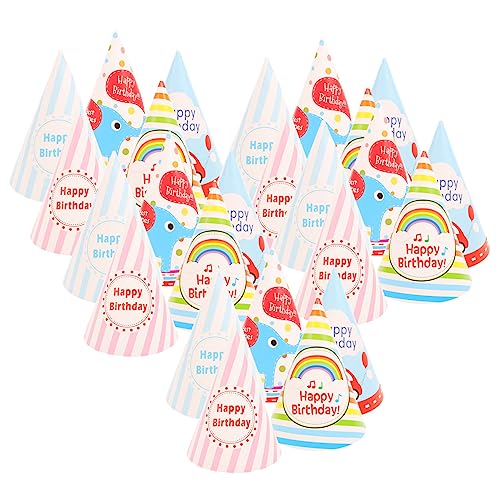 VICASKY 25st Geburtstag Papierhut Kinderhaare Geburtstagshüte Aus Papier Partykram Stilvoll Haarschmuck Kleiner Kegelhut Farbige Geburtstagsmütze Bilden Schmücken Koreanische Version von VICASKY