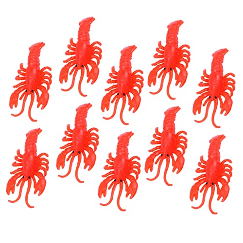 VICASKY 25st Simulierte Krebse Lustiges Hummerspielzeug Kognitiver Gefälschter Hummer Lernspielzeug Hummer Kognitiver Mini-Hummer Interessanter Gefälschter Hummer Weiches Gummi von VICASKY