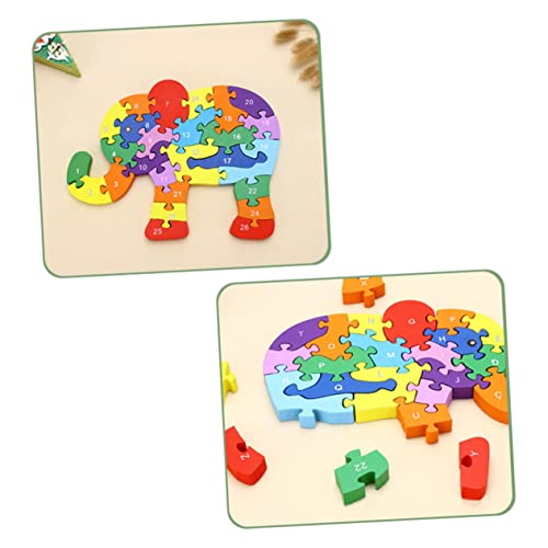 VICASKY 26 Kinder Spielzeug Kinder holzspielzeug spielzeuge für Kinder Buchstaben Lernen kinderspielzeuge Kids Toys Holzblöcke Holzbaustein hölzern Puzzle Schnecken Bambus von VICASKY