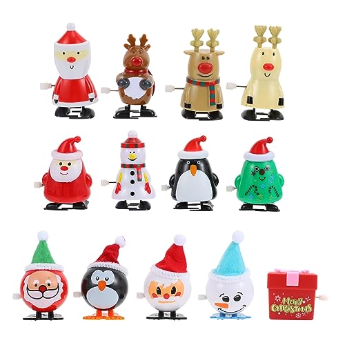 VICASKY 26 STK Weihnachtliches Aufziehspielzeug Mini-Weihnachtsspielzeug Tierspielzeug aufziehen Fantasievolles Spielzeug für Kinder Klassisches Spielzeug mit modernem Design Weihnachtssto von VICASKY