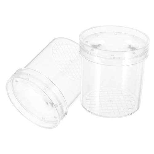 VICASKY 2Er-Box Musterbox Netz Ding Lupenbehälter Outdoor Insektenbeobachtung Vergrößerungsbehälter Lupenglas für wissenschaftliche Erkundung Abs Transparent VICASKY 2Er-Box Musterbox Netz Ding Lupenbehälter Outdoor Insektenbeobachtung Vergrößerungsbehälter Lupenglas für wissenschaftliche Erkundung Abs Transparent von VICASKY