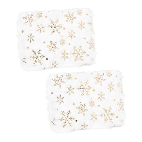 VICASKY Puppenhaus Bodenmatte 2pcs Mini Teppiche Elegante Schneeflocke Plüsch Miniatur Teppiche Für VICASKY Puppenhaus Bodenmatte 2pcs Mini Teppiche Elegante Schneeflocke Plüsch Miniatur Teppiche Für von VICASKY