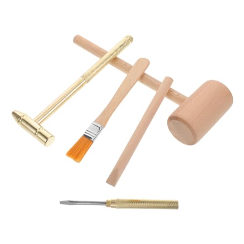 VICASKY 2Sätze Archäologisches Ausgrabungswerkzeug für Teiliges Stem mit Hammer Pinsel und Meißel Lehrreiches Rollenspiel für Junge Langlebig und Vielseitig von VICASKY