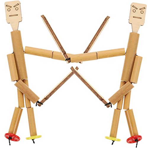 VICASKY 2Sätze Bambuspuppen DIY Interaktives Puppenspielzeug für Teiliges Kit für Desktop Fördert Fingerfertigkeit und Soziale Interaktion für Familienunterhaltung VICASKY 2Sätze Bambuspuppen DIY Interaktives Puppenspielzeug für Teiliges Kit für Desktop Fördert Fingerfertigkeit und Soziale Interaktion für Familienunterhaltung von VICASKY