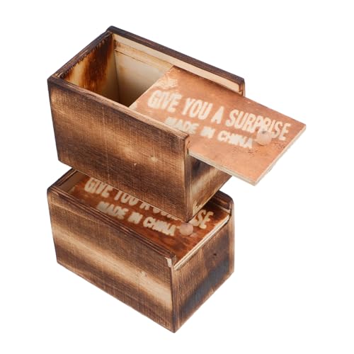 VICASKY 2Satz Spinnenstreich Box Lustige Holz Streich Box für Halloween Realistische Effekte für Freunde und Partys Robuste und Sichere Verarbeitung VICASKY 2Satz Spinnenstreich Box Lustige Holz Streich Box für Halloween Realistische Effekte für Freunde und Partys Robuste und Sichere Verarbeitung von VICASKY