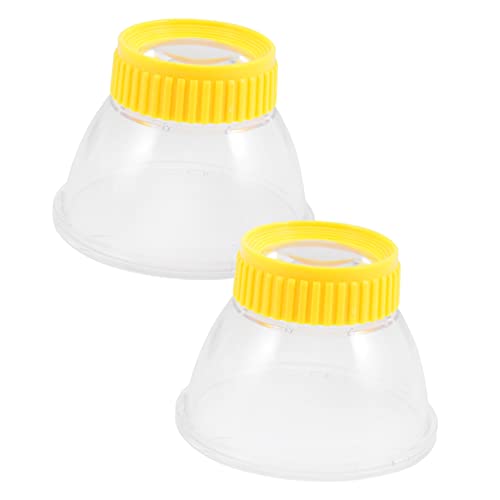 VICASKY 2St Beobachtungsbox für Insekten fangen im Freien Fänger Gerät experimente Experiment Magnifier ladibug Lupe Entdeckerset für Vitrine Käfig Plastik Yellow VICASKY 2St Beobachtungsbox für Insekten fangen im Freien Fänger Gerät experimente Experiment Magnifier ladibug Lupe Entdeckerset für Vitrine Käfig Plastik Yellow von VICASKY