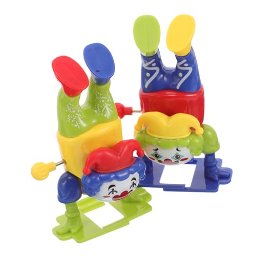 VICASKY Antiker Stil 2 Stück Aufzieh-Clown Uhrwerk Puppe Vintage-Spielzeug Trick Oder Leckerli Halloween Sammlerstück VICASKY Antiker Stil 2 Stück Aufzieh-Clown Uhrwerk Puppe Vintage-Spielzeug Trick Oder Leckerli Halloween Sammlerstück von VICASKY