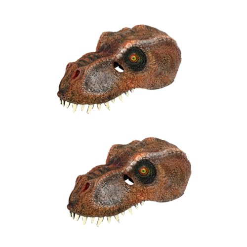 VICASKY 2St Cosplay-Dinosaurier-Maske halloween masken halloweenmaske Maskerade-Maske kleidung Dinosaurier-Simulationsmaske Dinosaurier-Pu-Maske Abschlussball schmücken Requisiten 3d von VICASKY