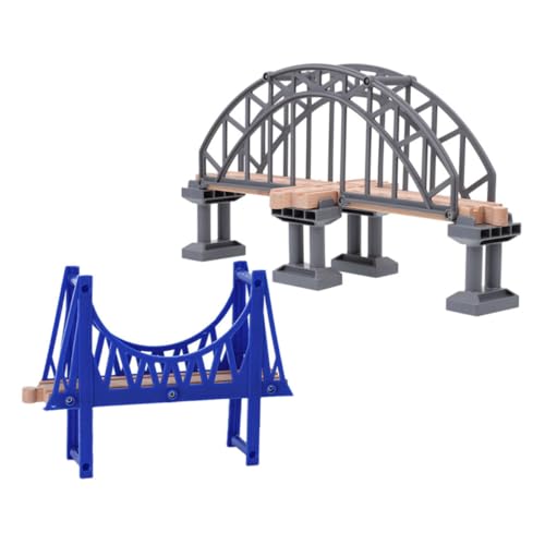 VICASKY Spielbrückenspielzeug - Modell Einer Eisenbahnbrücke Aus Holz - Entwicklung Kognitiver Fähigkeiten - Spielzeug Mit Eisenbahnszene - Sicheres Spielzeugset VICASKY Spielbrückenspielzeug - Modell Einer Eisenbahnbrücke Aus Holz - Entwicklung Kognitiver Fähigkeiten - Spielzeug Mit Eisenbahnszene - Sicheres Spielzeugset von VICASKY
