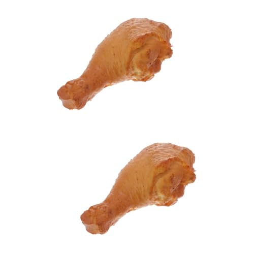 VICASKY 2St Hähnchenkeulen für simuliertes Essen simuliertes Fleisch realistische Hühnerbeine fausse künstlich Lebensmittel speisestärke Hühnerbeine Modell gefälschte Hähnchenschenkel PVC VICASKY 2St Hähnchenkeulen für simuliertes Essen simuliertes Fleisch realistische Hühnerbeine fausse künstlich Lebensmittel speisestärke Hühnerbeine Modell gefälschte Hähnchenschenkel PVC von VICASKY