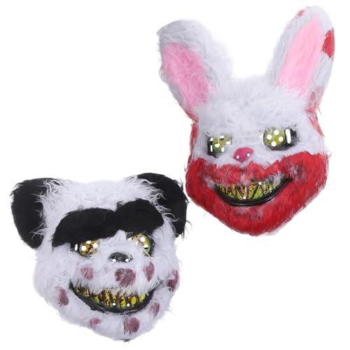 VICASKY 2St Horror-Maske Hase unheimlich Kaninchen Erpel lustig halloween masken halloweenmaske Cosplay mask gesichtsmaske halloween bunny mask Funny mask Panda-Masken Partyzubehör Plüsch VICASKY 2St Horror-Maske Hase unheimlich Kaninchen Erpel lustig halloween masken halloweenmaske Cosplay mask gesichtsmaske halloween bunny mask Funny mask Panda-Masken Partyzubehör Plüsch von VICASKY