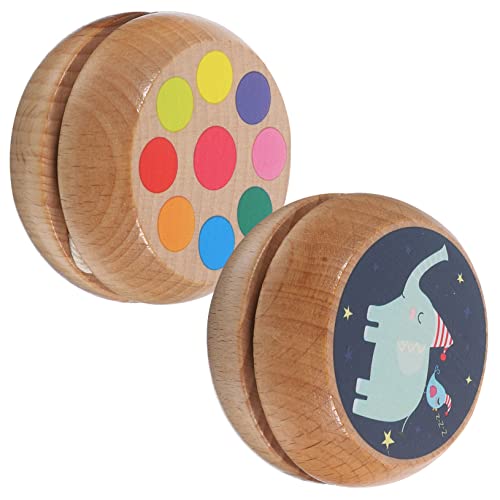 VICASKY 2St Jo-Jo outdoorspielzeug Outdoor zabawki stymulujące rozwój outdor spielsachen Outdoor Unisex-Fingerspitzenball für Unisex Unisex-Fingerspielzeug hölzern von VICASKY