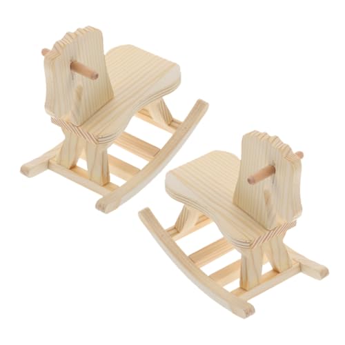 VICASKY 2St Kinderspielzeug aus Holz für Holzpuzzle Pädagogisches Schaukelpferd Mini- Bauen hölzern Khaki VICASKY 2St Kinderspielzeug aus Holz für Holzpuzzle Pädagogisches Schaukelpferd Mini- Bauen hölzern Khaki von VICASKY