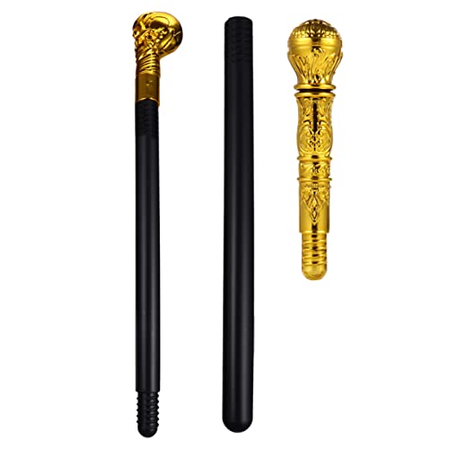 VICASKY 2St Königszepter Halloween Halloween Toys Königliches Zubehör Hallowen deko kinderspielzeug Festival-Kostümzubehör lustige Requisiten für Bühnenauftritte Plastik Golden VICASKY 2St Königszepter Halloween Halloween Toys Königliches Zubehör Hallowen deko kinderspielzeug Festival-Kostümzubehör lustige Requisiten für Bühnenauftritte Plastik Golden von VICASKY