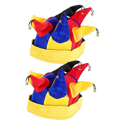 VICASKY Clownhut Karnevals-clownhut Cosplay Für Erwachsene Jungen Und Mädchen Lustiger Hut Party-anzieh-kopfschmuck von VICASKY