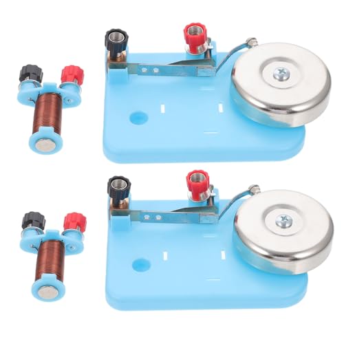 VICASKY Physiklaborbedarf 2 Stück Elektrische Glocken Elektrische Glocke Zum Unterrichten Von Elektrizität Experimentierset Für Stromkreise Aus Kunststoff Und Eisen VICASKY Physiklaborbedarf 2 Stück Elektrische Glocken Elektrische Glocke Zum Unterrichten Von Elektrizität Experimentierset Für Stromkreise Aus Kunststoff Und Eisen von VICASKY