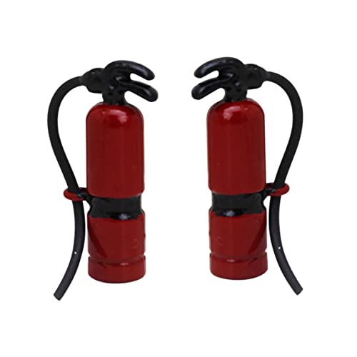 VICASKY 2pcs Mini Feuerlöscher Modelle Für Puppe Dekorative Hause Ornament Legierung Miniatur Werkzeuge von VICASKY