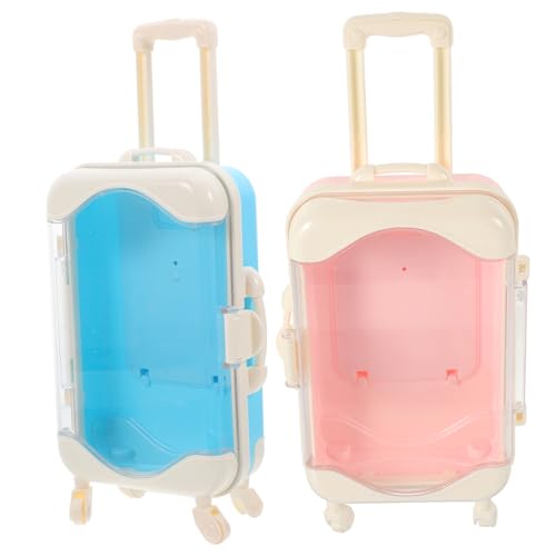 VICASKY 2St Mini-Koffer aufbewahrungsboxen für kinderspielzeug Aufbewahrung Children Toys Miniatur-Tragekoffer Rollkoffer Plastik VICASKY 2St Mini-Koffer aufbewahrungsboxen für kinderspielzeug Aufbewahrung Children Toys Miniatur-Tragekoffer Rollkoffer Plastik von VICASKY