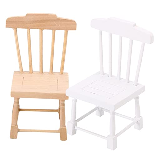 VICASKY 2St Möbelmodell für kinderspielzeug kinderknallzeug Toys for Kinderbetten Miniatur dekorativer Puppenstuhl Puppenmöbel aus Holz hölzern VICASKY 2St Möbelmodell für kinderspielzeug kinderknallzeug Toys for Kinderbetten Miniatur dekorativer Puppenstuhl Puppenmöbel aus Holz hölzern von VICASKY