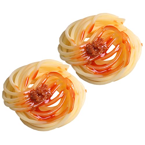 VICASKY 2St Nudeln mit künstlicher Soße gefälschte Nudeln Fälschung Wursttrichter - Hausdekoration Simulation -Requisite gefälschtes Essen PVC Yellow VICASKY 2St Nudeln mit künstlicher Soße gefälschte Nudeln Fälschung Wursttrichter - Hausdekoration Simulation -Requisite gefälschtes Essen PVC Yellow von VICASKY