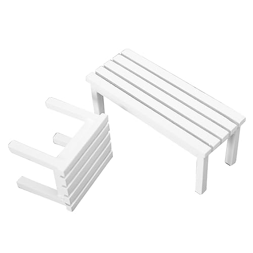 VICASKY 2St Parkhocker Mini-Möbelmodell Puppenhausverzierung Mini-Puppenmöbel winziger Stuhl Sofabank kindermöbel kinderzimmerdeko Mini-Hocker- Mini-Landschaftshocker Schiene Weiß VICASKY 2St Parkhocker Mini-Möbelmodell Puppenhausverzierung Mini-Puppenmöbel winziger Stuhl Sofabank kindermöbel kinderzimmerdeko Mini-Hocker- Mini-Landschaftshocker Schiene Weiß von VICASKY