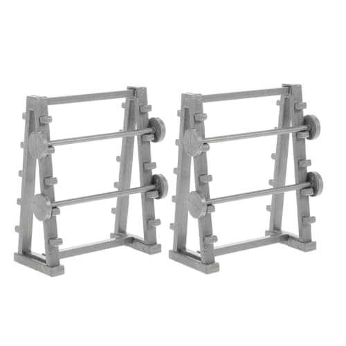 VICASKY Realistischer Mini-langhantelhalter Für Puppenhaus-fitnessgeräte Im Maßstab 1/20 Für Dekorative Miniatursportarten VICASKY Realistischer Mini-langhantelhalter Für Puppenhaus-fitnessgeräte Im Maßstab 1/20 Für Dekorative Miniatursportarten von VICASKY