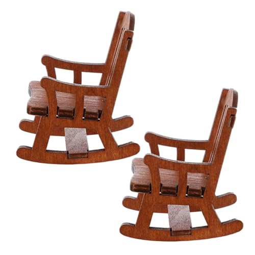VICASKY 2stücke Miniature Rocking Chair Modell Für Puppenhaus Vintage Dekoration Für Miniaturhäuser Für Puppenzubehör Und Kreative Gestaltung VICASKY 2stücke Miniature Rocking Chair Modell Für Puppenhaus Vintage Dekoration Für Miniaturhäuser Für Puppenzubehör Und Kreative Gestaltung von VICASKY