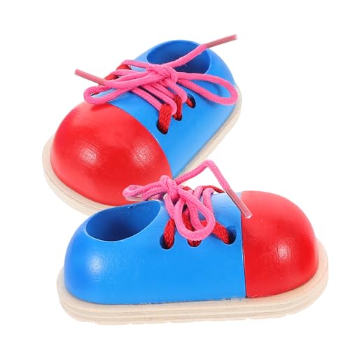 VICASKY 2 Stücke Holz Schuh Schnüren Spielzeug Für Kinder Frühen Lernen Feine Motor Fähigkeiten Entwicklung Kognitiven Anerkennung VICASKY 2 Stücke Holz Schuh Schnüren Spielzeug Für Kinder Frühen Lernen Feine Motor Fähigkeiten Entwicklung Kognitiven Anerkennung von VICASKY